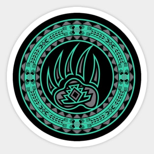 Bear Spirit Aqua Sticker